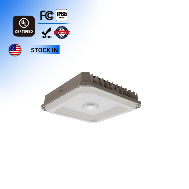 High Lumen 60W LED Canopy Light 0-10V Dimming With CCT And