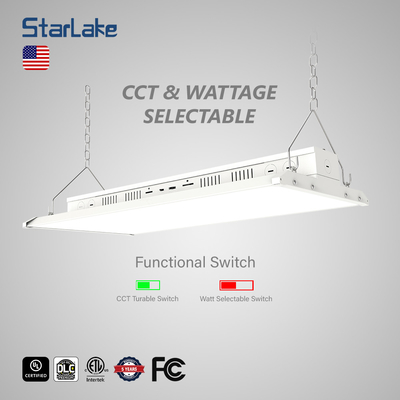 Selectable Wattage LED Linear High Bay Light 13000lm With Adjustable CCT