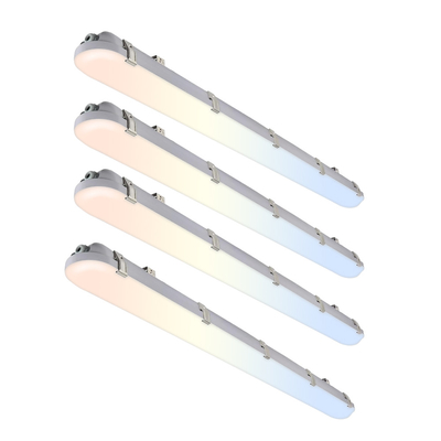 IP66 ETL FCC 15W-100W Vapor Triproof Light Led Flat Tri-Proof Batten For Warehouse Food Dust Factory Cold Storage