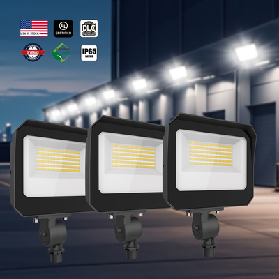 Outdoor LED Flood Light With Photocell High Lumen 140LM/W 100W 120W 150 Watt For Parking Lot Facade Lighting