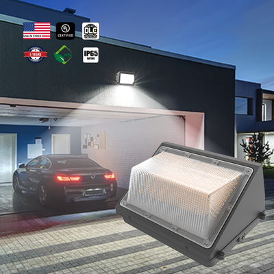 Slim LED Wall Pack Light With Motion Sensor 40W-120W Dimmable 3CCT And 3 Power Adjustable