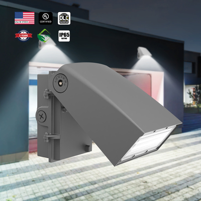 UL/DLC LED Wall Pack Light With Photocell 30/40/50K Selectable 5600lm 11200lm 11200lm Adjustable