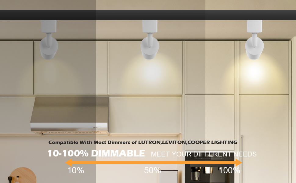 2700K-4000K LED Spot Light Fixtures , 110Lm/w IP20 LED Track Lamp 4