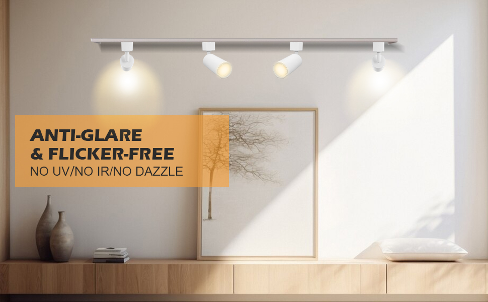 2700K-4000K LED Spot Light Fixtures , 110Lm/w IP20 LED Track Lamp 3